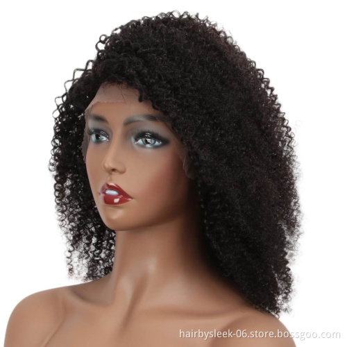 Aura fully open Kinky Curly Front Wigs Human hair Lace Part Wig Natural Brazilian Remy human hair extension Human Hair Wigs